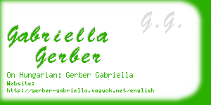 gabriella gerber business card